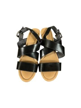 Dr. Scholl’s Black Strappy Slingback Comfort Sandals